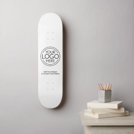 Voeg uw Logo Business Modern Minimalist toe Persoonlijk Skateboard (Muurkunst)