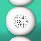 Voeg uw Logo Business Modern Minimalist toe Pingpongbal