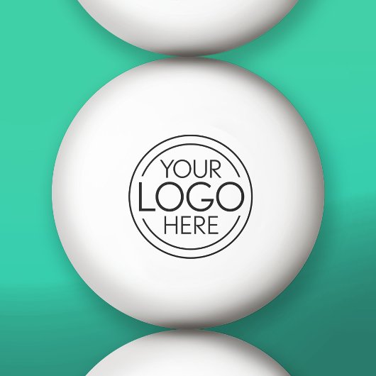 Voeg uw Logo Business Modern Minimalist toe Pingpongbal