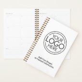 Voeg uw Logo Business Modern Minimalist toe Planner (Display)