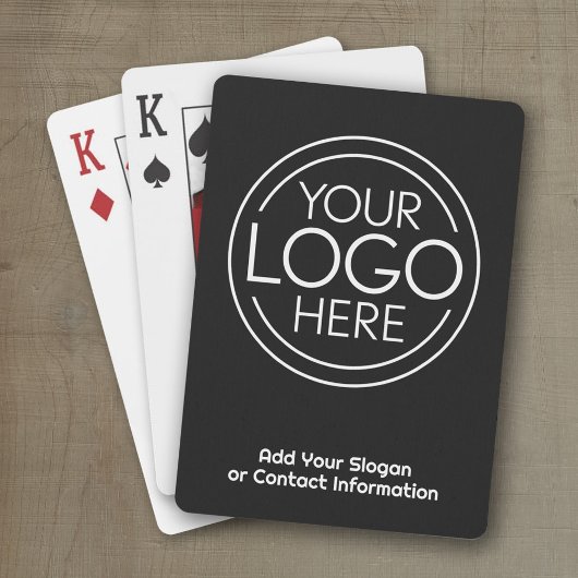 Voeg uw Logo Business Modern Minimalist toe Pokerkaarten