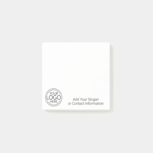 Voeg uw Logo Business Modern Minimalist toe Post-it® Notes (Voorkant)