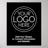 Voeg uw Logo Business Modern Minimalist toe Poster (Voorkant)