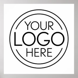 Voeg uw Logo Business Modern Minimalist toe Poster