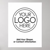 Voeg uw Logo Business Modern Minimalist toe Poster (Voorkant)