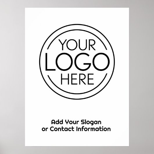 Voeg uw Logo Business Modern Minimalist toe Poster (Voorkant)