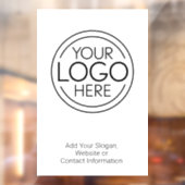 Voeg uw Logo Business Modern Minimalist toe Raamsticker (Vel 2)