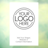 Voeg uw Logo Business Modern Minimalist toe Raamsticker (Vel 3)