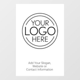 Voeg uw Logo Business Modern Minimalist toe Raamsticker