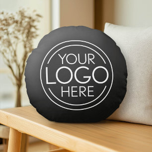 Voeg uw Logo Business Modern Minimalist toe Rond Kussen