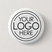 Voeg uw Logo Business Modern Minimalist toe Ronde Button 5,7 Cm (Voorkant)