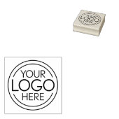 Voeg uw Logo Business Modern Minimalist toe Rubberstempel (Gestempeld)