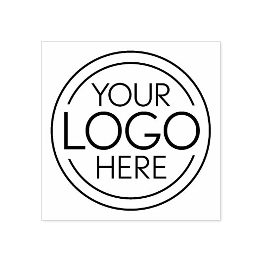 Voeg uw Logo Business Modern Minimalist toe Rubberstempel (Afrduk)