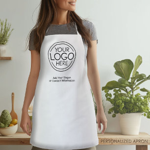 Voeg uw Logo Business Modern Minimalist toe Schort