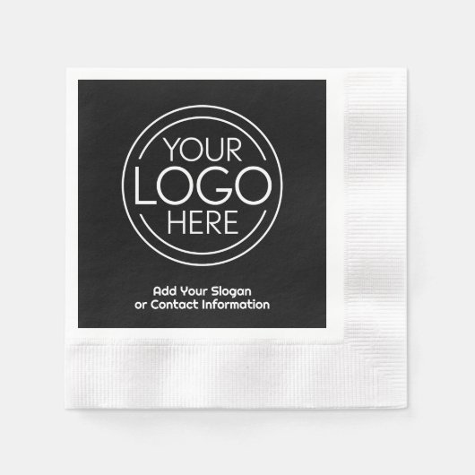 Voeg uw Logo Business Modern Minimalist toe Servet (Voorkant)