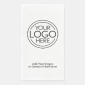 Voeg uw Logo Business Modern Minimalist toe Servet (Voorkant)