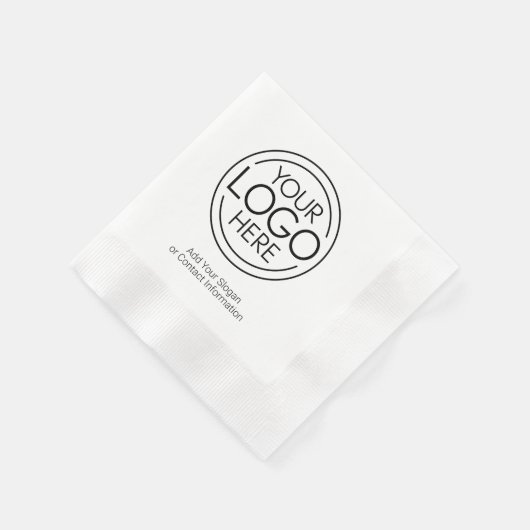 Voeg uw Logo Business Modern Minimalist toe Servet (Hoek)