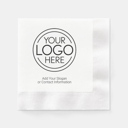 Voeg uw Logo Business Modern Minimalist toe Servet (Voorkant)