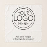Voeg uw Logo Business Modern Minimalist toe Sjaal<br><div class="desc">Perfect voor een kantoor-conventie of presentatiecadeau, deze logo-sjaals zijn eenvoudig van ontwerp. U kunt de achtergrondkleur wijzigen zodat deze overeenkomt met de kleur die coördineert met de logo van uw bedrijf. De extra regels van het type kunnen worden gebruikt voor contactgegevens van het bedrijf of voor een plek om een...</div>