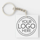 Voeg uw Logo Business Modern Minimalist toe Sleutelhanger (Voorkant)