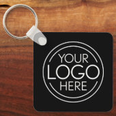 Voeg uw Logo Business Modern Minimalist toe Sleutelhanger (Voorkant)