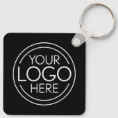Voeg uw Logo Business Modern Minimalist toe Sleutelhanger (Achterkant)