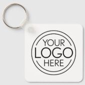 Voeg uw Logo Business Modern Minimalist toe Sleutelhanger (Voorkant)