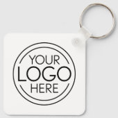 Voeg uw Logo Business Modern Minimalist toe Sleutelhanger (Achterkant)