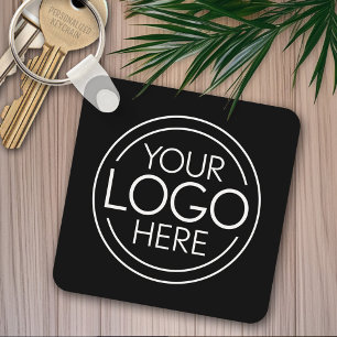 Voeg uw Logo Business Modern Minimalist toe Sleutelhanger