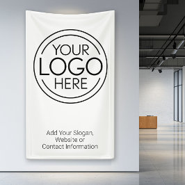 Voeg uw Logo Business Modern Minimalist toe Spandoek