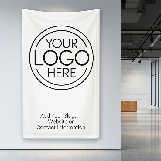 Voeg uw Logo Business Modern Minimalist toe Spandoek