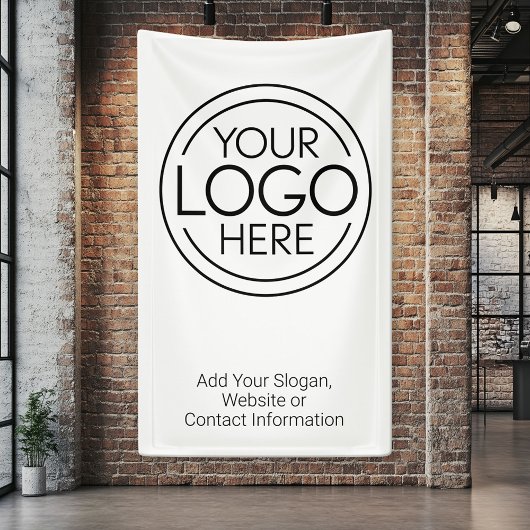 Voeg uw Logo Business Modern Minimalist toe Spandoek