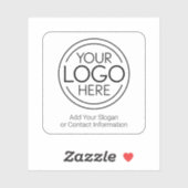 Voeg uw Logo Business Modern Minimalist toe Sticker (Vel)