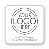 Voeg uw Logo Business Modern Minimalist toe Sticker (Voorkant)