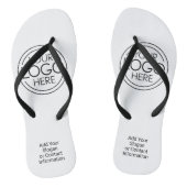 Voeg uw Logo Business Modern Minimalist toe Teenslippers (Voetbed)