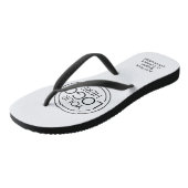 Voeg uw Logo Business Modern Minimalist toe Teenslippers (Schuin)