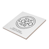 Voeg uw Logo Business Modern Minimalist toe Tegeltje (Zijkant)