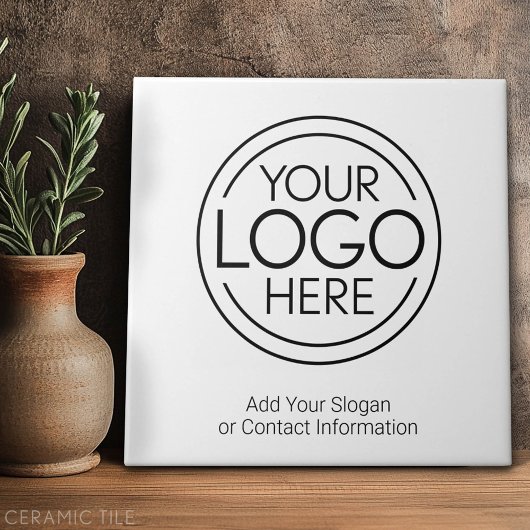 Voeg uw Logo Business Modern Minimalist toe Tegeltje