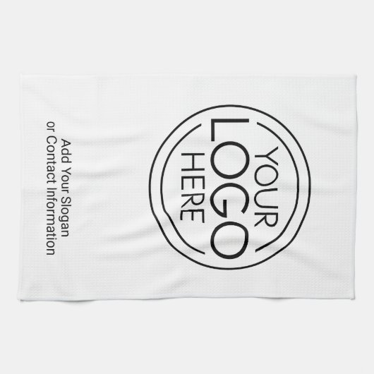 Voeg uw Logo Business Modern Minimalist toe Theedoek (Horizontaal)