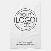 Voeg uw Logo Business Modern Minimalist toe Theedoek (Verticaal)