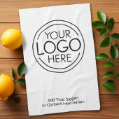 Voeg uw Logo Business Modern Minimalist toe Theedoek