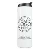 Voeg uw Logo Business Modern Minimalist toe Thermosbeker (Gedraaid links)