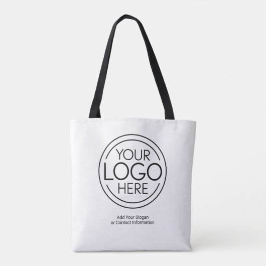 Voeg uw Logo Business Modern Minimalist toe Tote Bag (Achterkant)