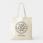 Voeg uw Logo Business Modern Minimalist toe Tote Bag (Achterkant)