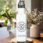 Voeg uw Logo Business Modern Minimalist toe Waterfles