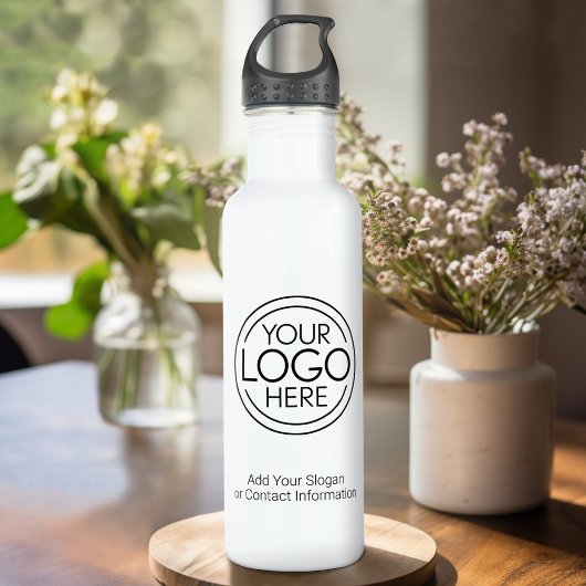 Voeg uw Logo Business Modern Minimalist toe Waterfles