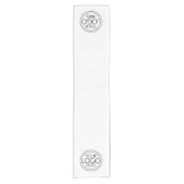 Voeg uw Logo Business Modern Minimalist toe - Wit Korte Tafelloper (Voorkant)