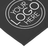 Voeg uw Logo Business Modern Minimalist toe - Zwar Korte Tafelloper (Hoek)