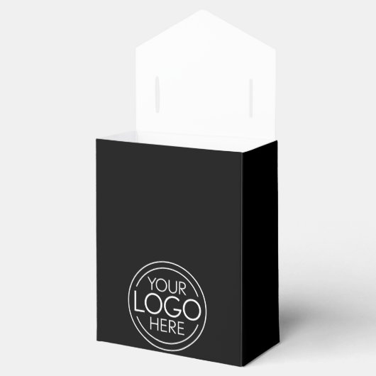 Voeg uw Logo Business Modern QR-code toe Bedankdoosjes (Geopend)