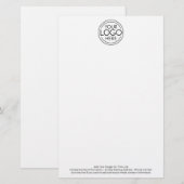 Voeg uw Logo Business Modern Stationery toe (Voorkant / Achterkant)